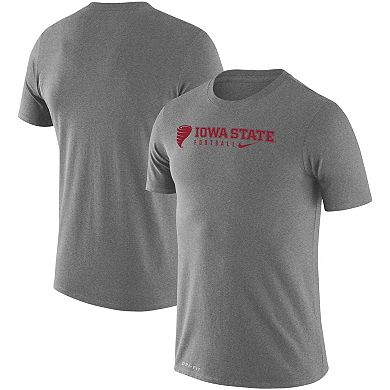 Men's Nike Heather Gray Iowa State Cyclones Changeover Legend Performance T-Shirt