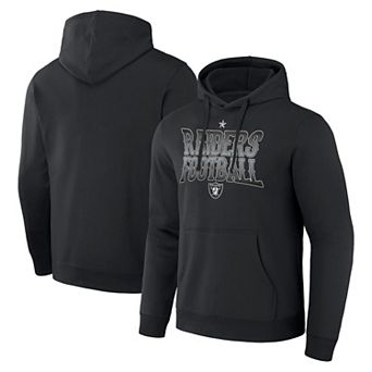 Men's NFL x Darius Rucker Collection by Fanatics Black Las Vegas Raiders Rock N' Football Pullover Hoodie