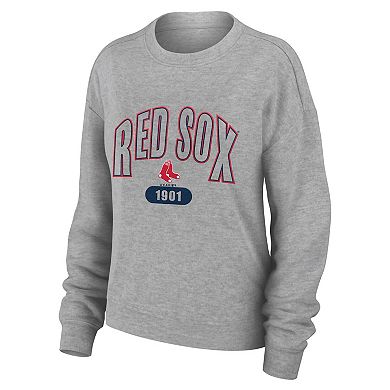 Women's WEAR by Erin Andrews Gray Boston Red Sox Knitted Lounge Set