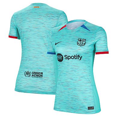 Women's Nike  Aqua Barcelona 2023/24 Third Replica Jersey