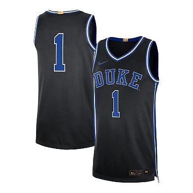 Men's Nike #1 Black Duke Blue Devils Limited Authentic Jersey