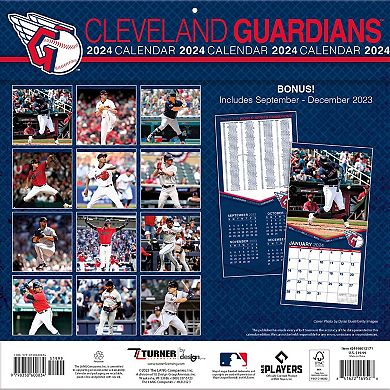 Cleveland Guardians 2024 12'' x 12'' Team Wall Calendar