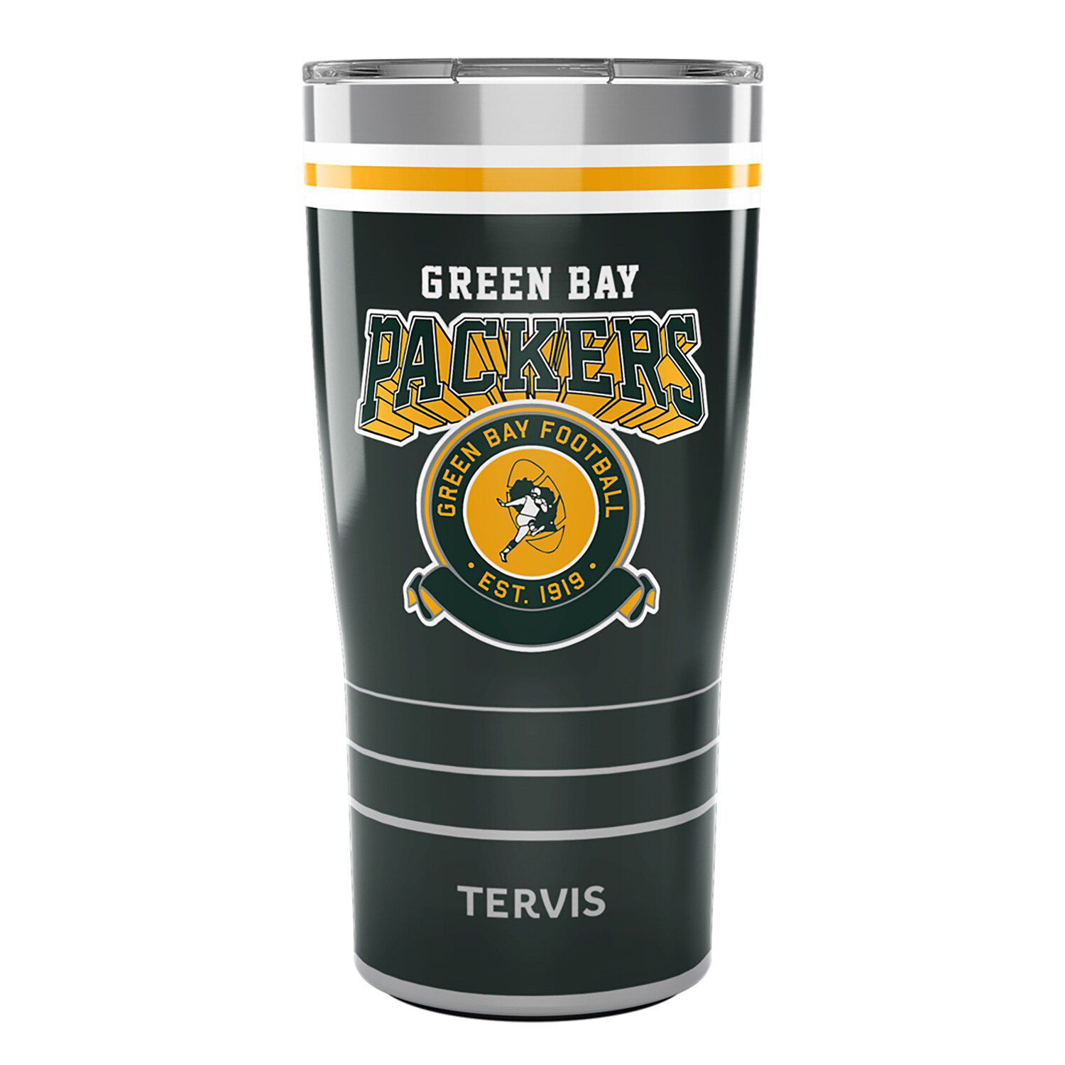 Green Bay Packers 20oz. Fashion Color Powdercoat Tumbler