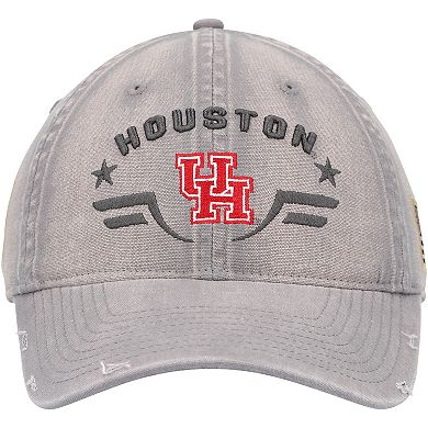 Men's Colosseum Gray Houston Cougars Operation Hat Trick Tailgate Adjustable Hat