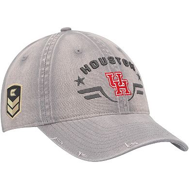 Men's Colosseum Gray Houston Cougars Operation Hat Trick Tailgate Adjustable Hat