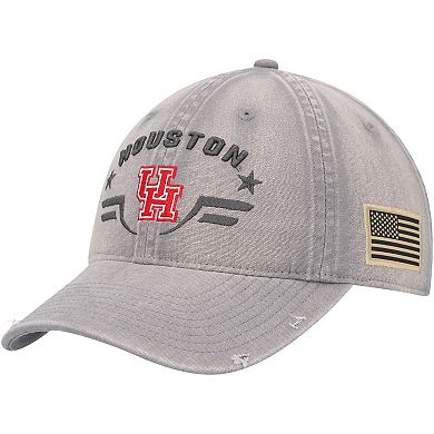 Men's Colosseum Gray Houston Cougars Operation Hat Trick Tailgate Adjustable Hat