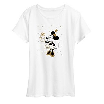 Disney's Minnie Mouse Women's Winter Sparkle Graphic Tee