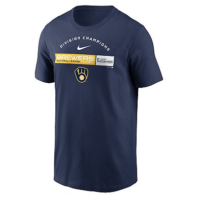 Men's Nike Navy Milwaukee Brewers 2023 NL Central Division Champions T ...