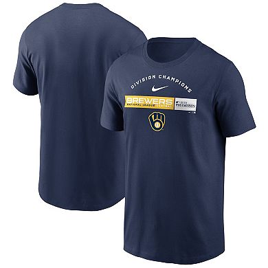 Men's Nike Navy Milwaukee Brewers 2023 NL Central Division Champions T ...