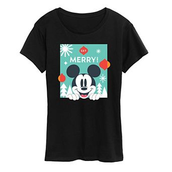 Disney's Mickey Mouse Women's Get Merry Graphic Tee