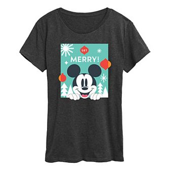 Disney's Mickey Mouse Women's Get Merry Graphic Tee
