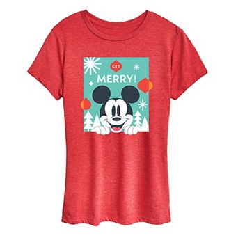 Disney's Mickey Mouse Women's Get Merry Graphic Tee