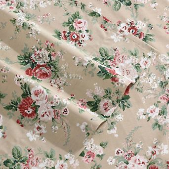 Laura Ashley Ashfield Printed Flannel Sheet Set