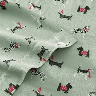 Laura Ashley Ashfield Printed Flannel Sheet Set