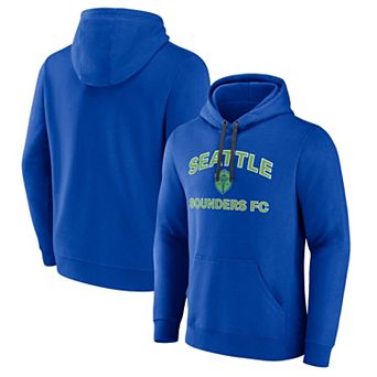 Men's Fanatics Branded Blue Seattle Sounders FC Heart & Soul Pullover Hoodie
