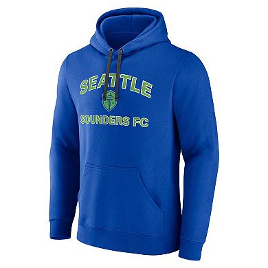 Men's Fanatics Branded Blue Seattle Sounders FC Heart & Soul Pullover Hoodie