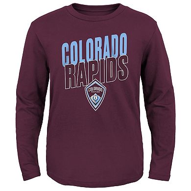 Youth Burgundy Colorado Rapids Showtime Long Sleeve T-Shirt