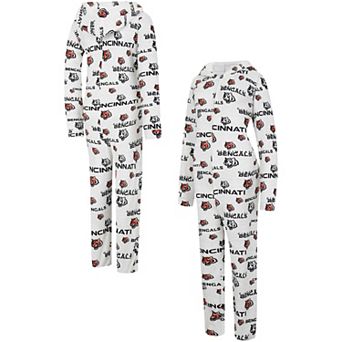 Women's Concepts Sport Cream Cincinnati Bengals Docket Hoodie Full-Zip Union Suit