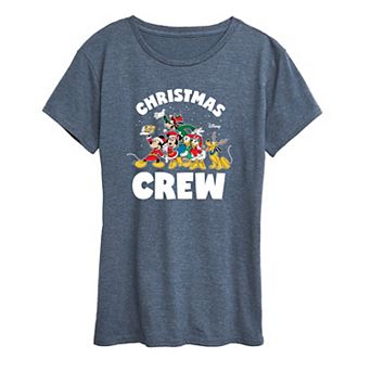 Disney's Mickey and Friends Women's Christmas Crew Graphic Tee