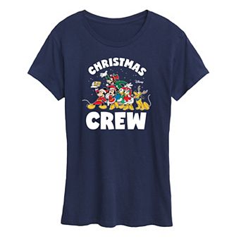 Disney's Mickey and Friends Women's Christmas Crew Graphic Tee