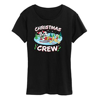Disney's Mickey and Friends Women's Christmas Crew Graphic Tee