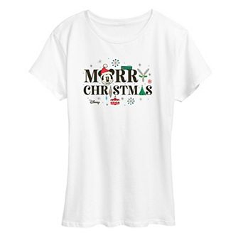 Disney's Mickey Mouse Women's Merry Christmas Graphic Tee