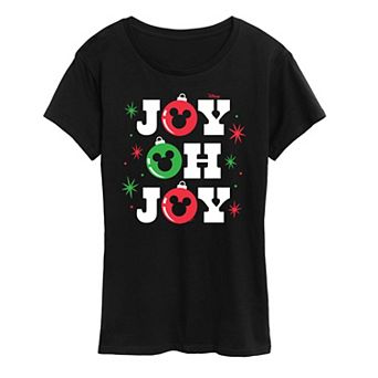 Disney's Mickey Mouse Women's Joy Oh Joy Graphic Tee
