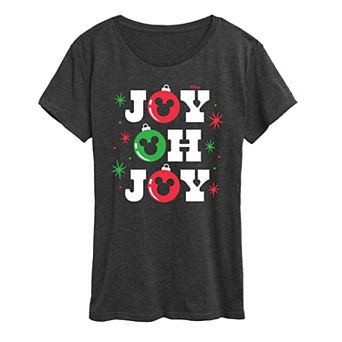Disney's Mickey Mouse Women's Joy Oh Joy Graphic Tee