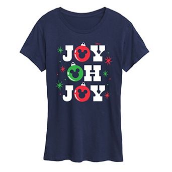 Disney's Mickey Mouse Women's Joy Oh Joy Graphic Tee