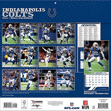 Indianapolis Colts 2024 12'' x 12'' Team Wall Calendar