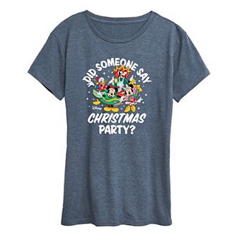 Disney's Mickey Mouse Women's Christmas Party Graphic Tee