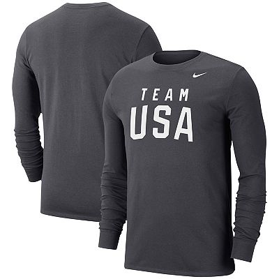Men s Nike Anthracite Team USA Performance T Shirt