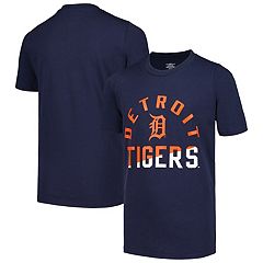 MLB Team Apparel Toddler Detroit Tigers Dark Pink Bubble Hearts T-Shirt