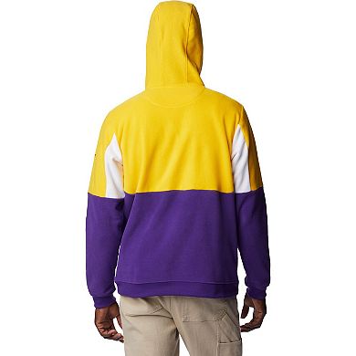 Men's Columbia Purple LSU Tigers Lodge Quarter-Zip Hoodie