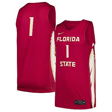 Men's Nike #1 Garnet Florida State Seminoles Replica Jersey