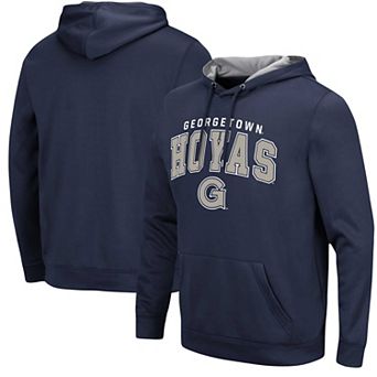 Men's Colosseum Navy Georgetown Hoyas Resistance Pullover Hoodie