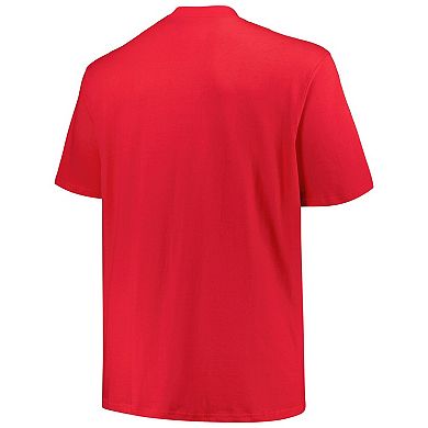 Men's Profile Scarlet Ohio State Buckeyes Big & Tall Team T-Shirt