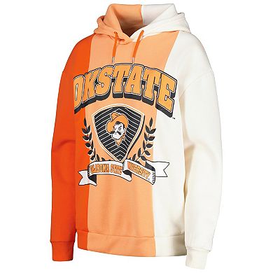 Women's Gameday Couture Orange Oklahoma State Cowboys Hall of Fame Colorblock Pullover Hoodie