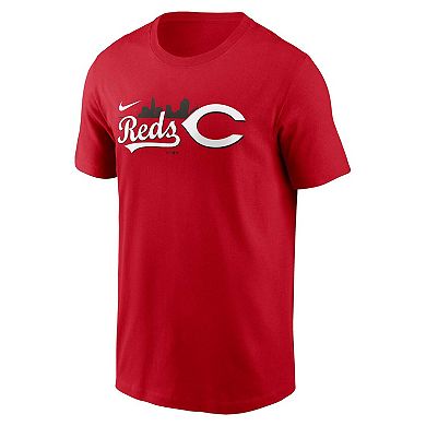 Men's Nike Red Cincinnati Reds Local Team Skyline T-Shirt