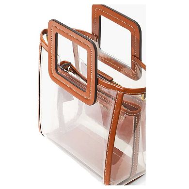 Women's STAUD Cleveland Browns Clear Mini Shirley Bag