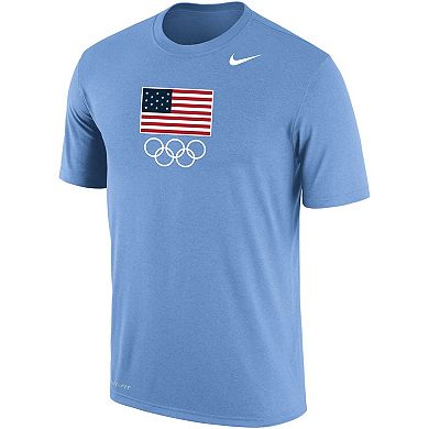 Men's Nike Light Blue Team USA Olympic Team Performance T-Shirt