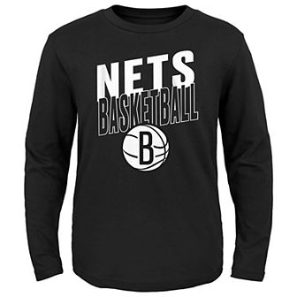 Preschool Black Brooklyn Nets Showtime Long Sleeve T-Shirt