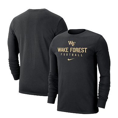 Men's Nike Black Wake Forest Demon Deacons Changeover Long Sleeve T-Shirt