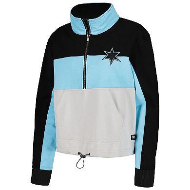 Women's The Wild Collective Blue Minnesota United FC Fleece Half-Zip Jacket