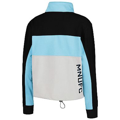 Women's The Wild Collective Blue Minnesota United FC Fleece Half-Zip Jacket
