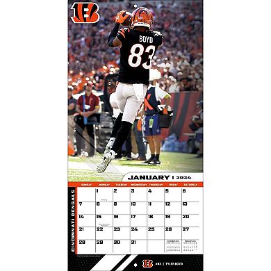 Cincinnati Bengals 2024 12'' x 12'' Team Wall Calendar