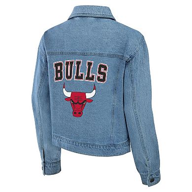 Women's WEAR by Erin Andrews Chicago Bulls Full-Snap Denim Jacket