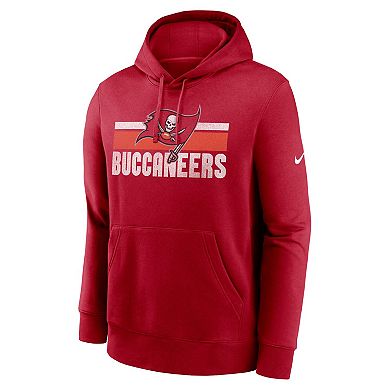 Men's Nike Red Tampa Bay Buccaneers Club Fleece Pullover Hoodie