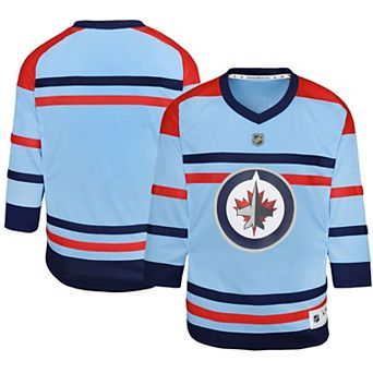 Youth Light Blue Winnipeg Jets Anniversary Replica Jersey