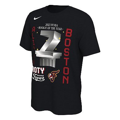 Men's Nike Aliyah Boston Black Indiana Fever 2023 WNBA Rookie of the Year T-Shirt